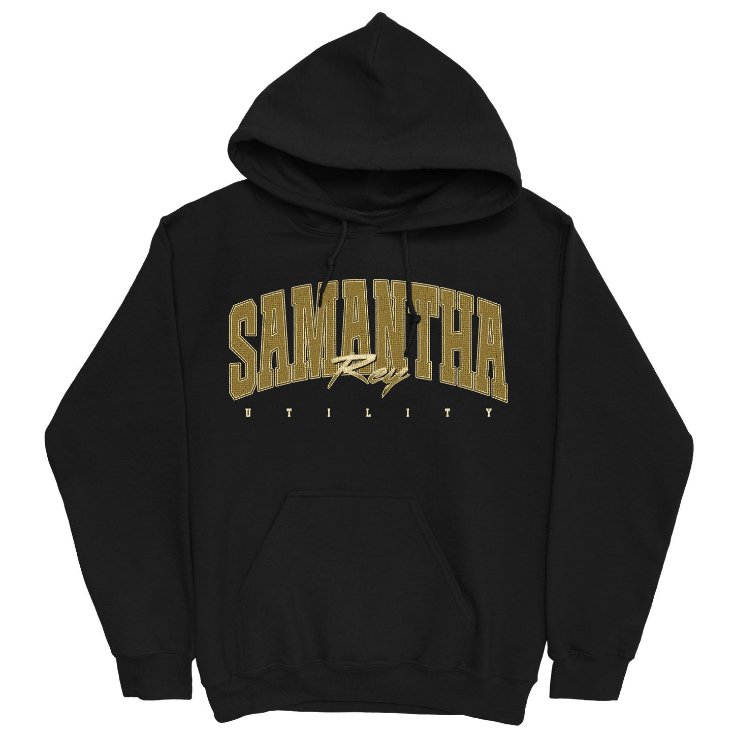 SAMANTHA REY RETRO BLACK HOODIE