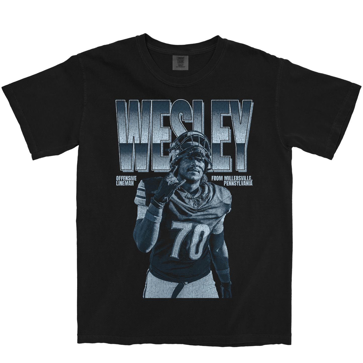 DHAMIR WESLEY RETRO BLACK TEE