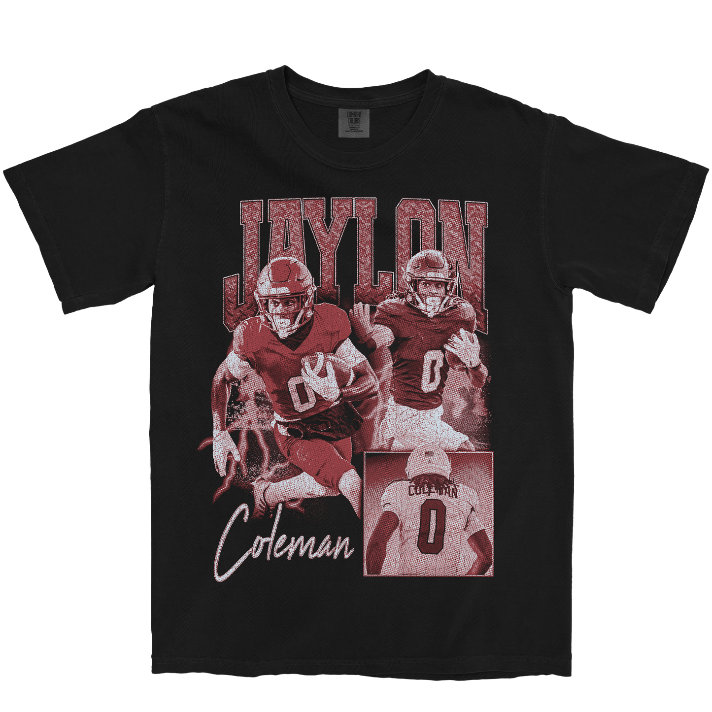 JAYLON COLEMAN GRAPHIC BLACK TEE