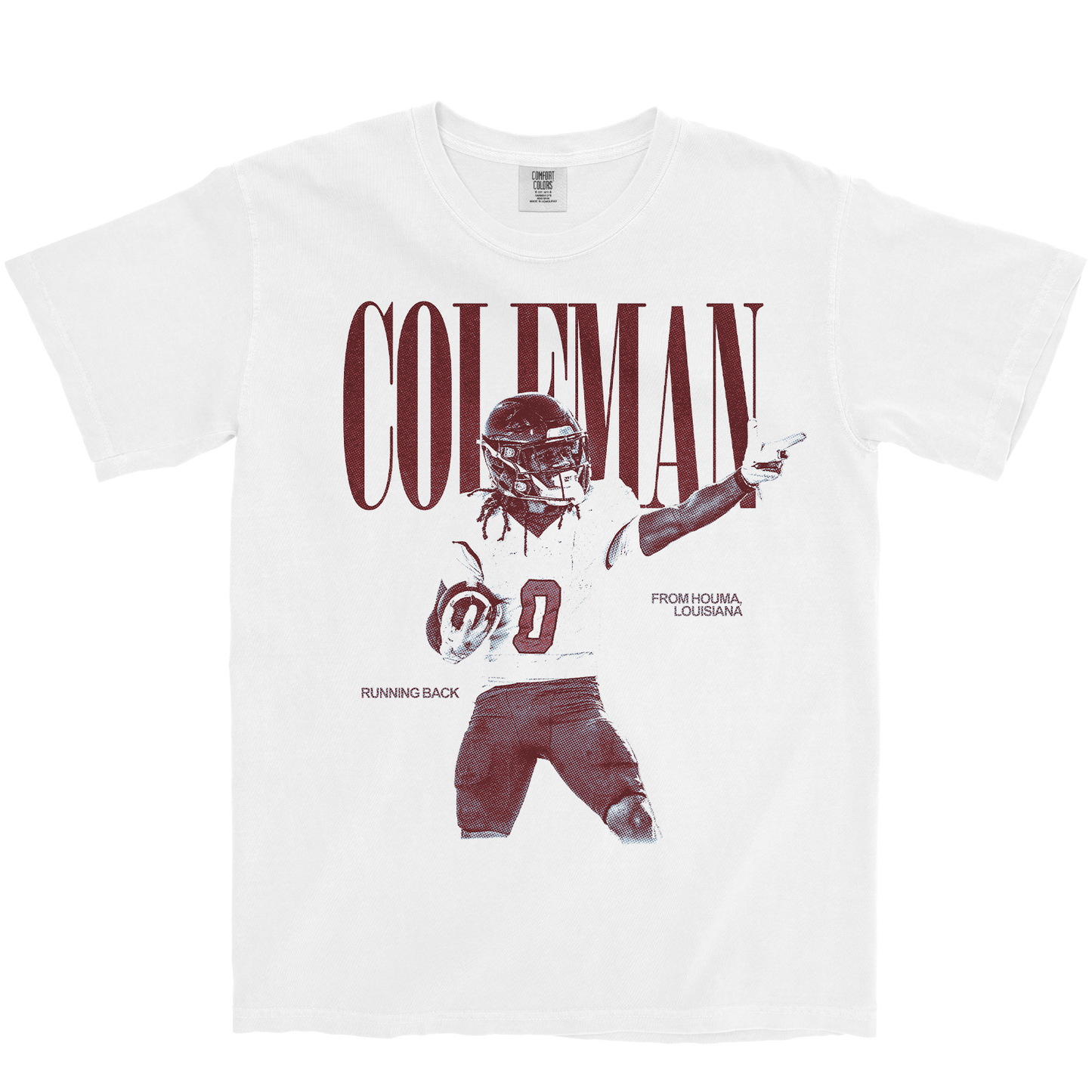 JAYLON COLEMAN VINTAGE WHITE TEE