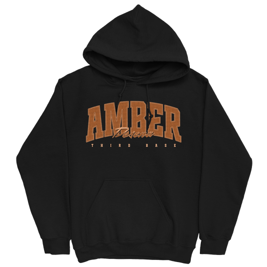 AMBER DESENA RETRO BLACK HOODIE