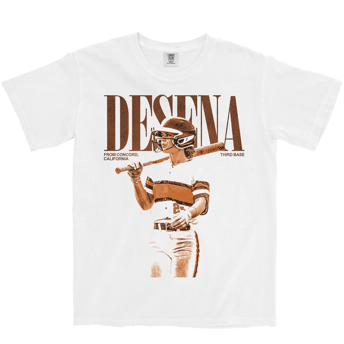 AMBER DESENA VINTAGE WHITE TEE