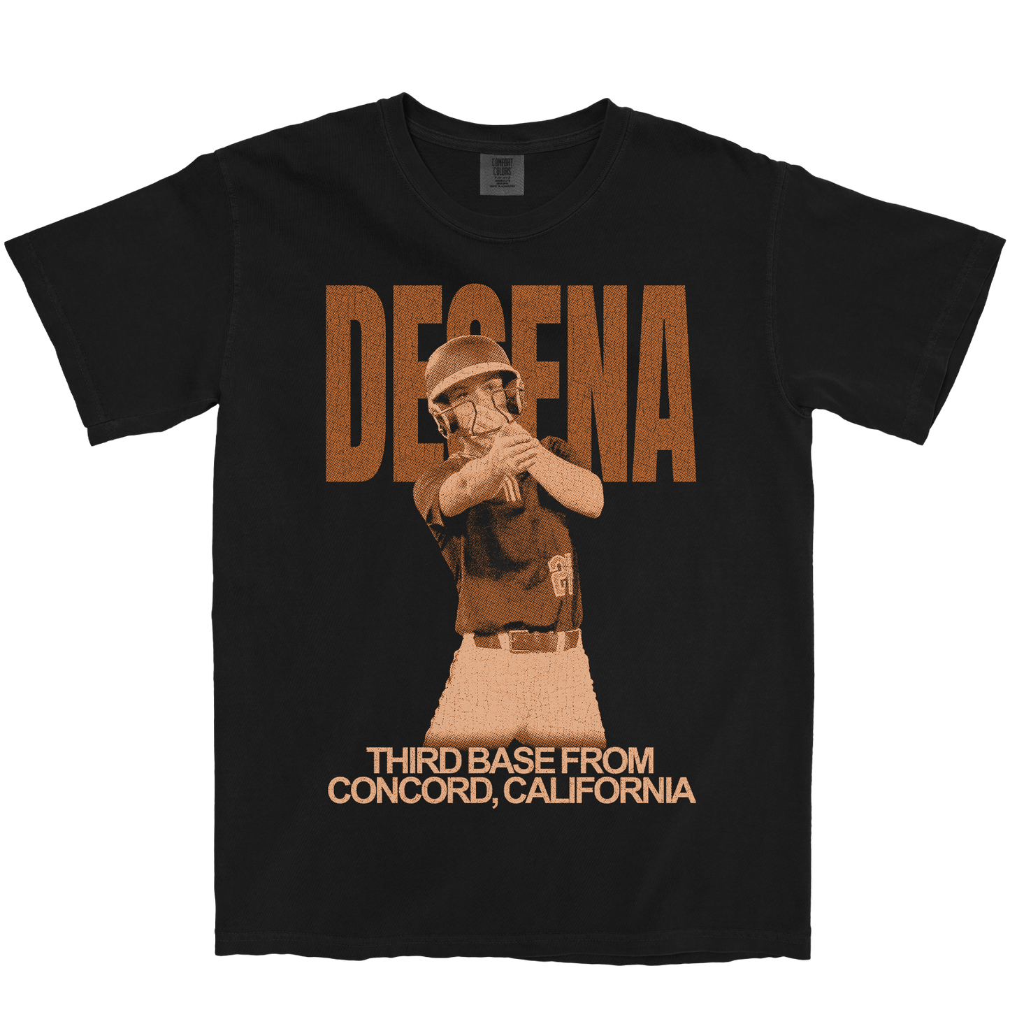 AMBER DESENA VINTAGE BLACK TEE