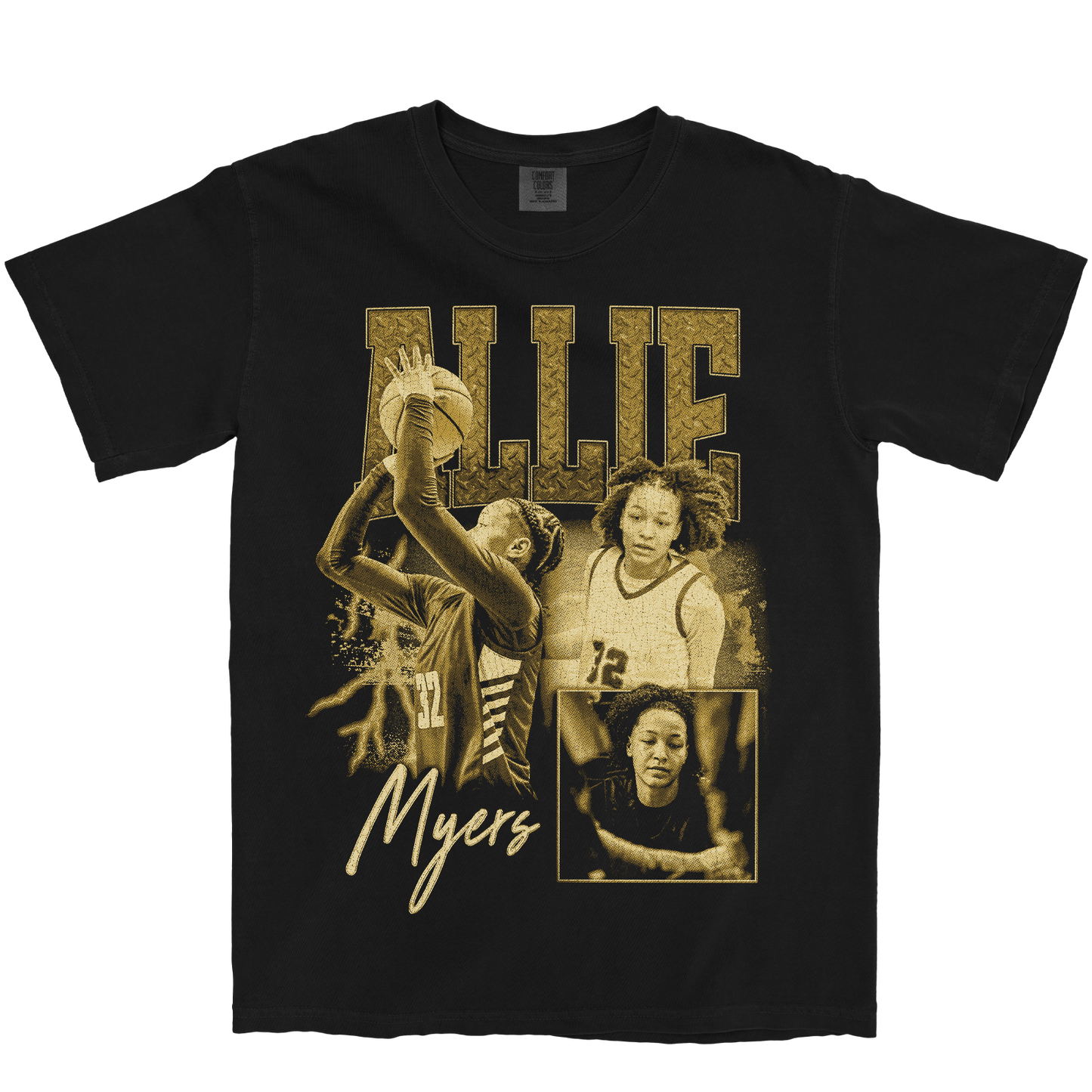 ALLIE MYERS GRAPHIC BLACK TEE