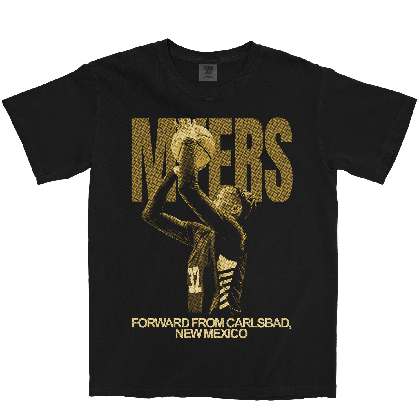 ALLIE MYERS VINTAGE BLACK TEE