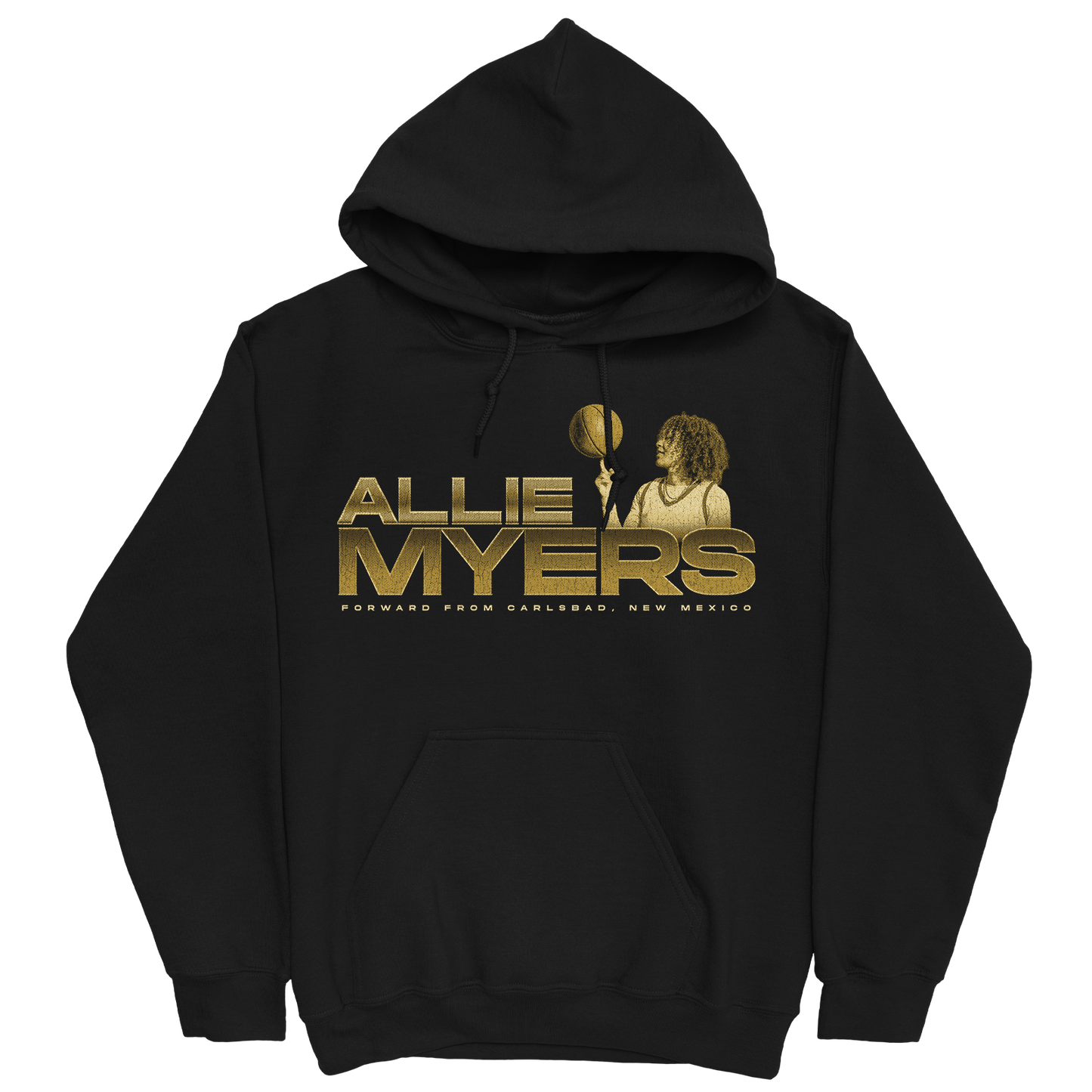 ALLIE MYERS RETRO BLACK HOODIE