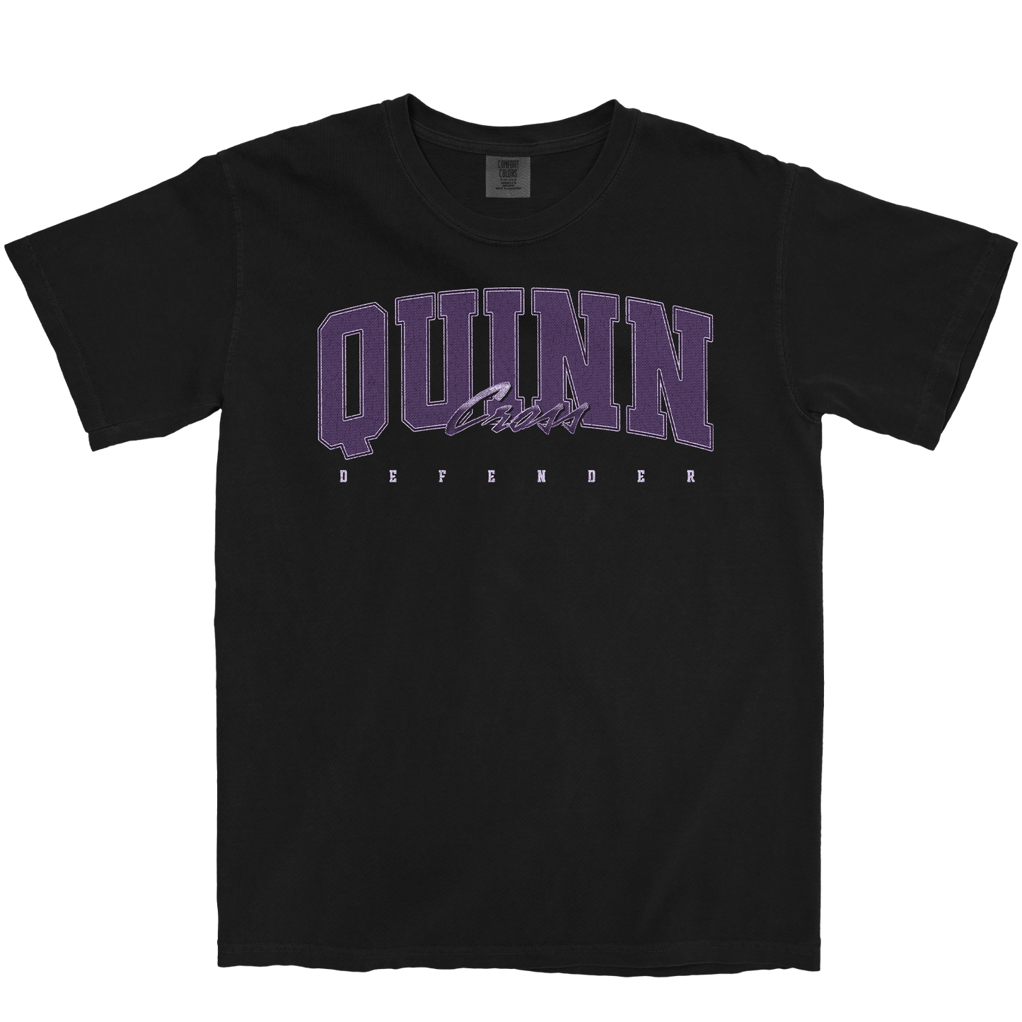 QUINN CROSS RETRO BLACK TEE