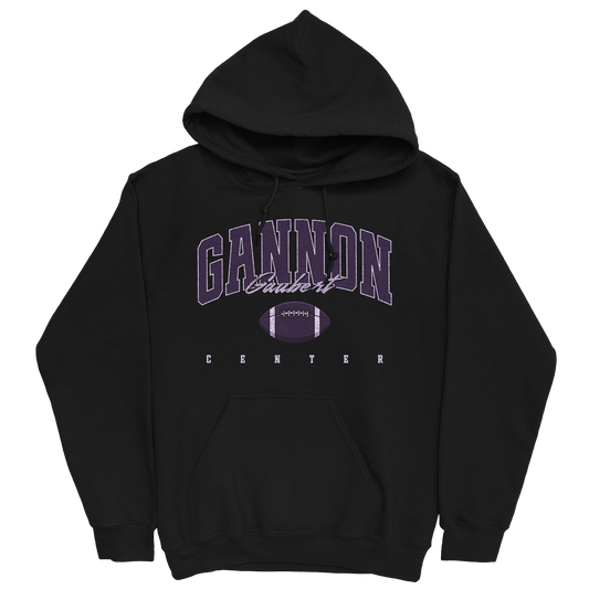 GANNON GAUBERT RETRO BLACK HOODIE