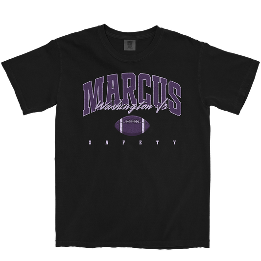 MARCUS WASHINGTON JR. RETRO BLACK TEE