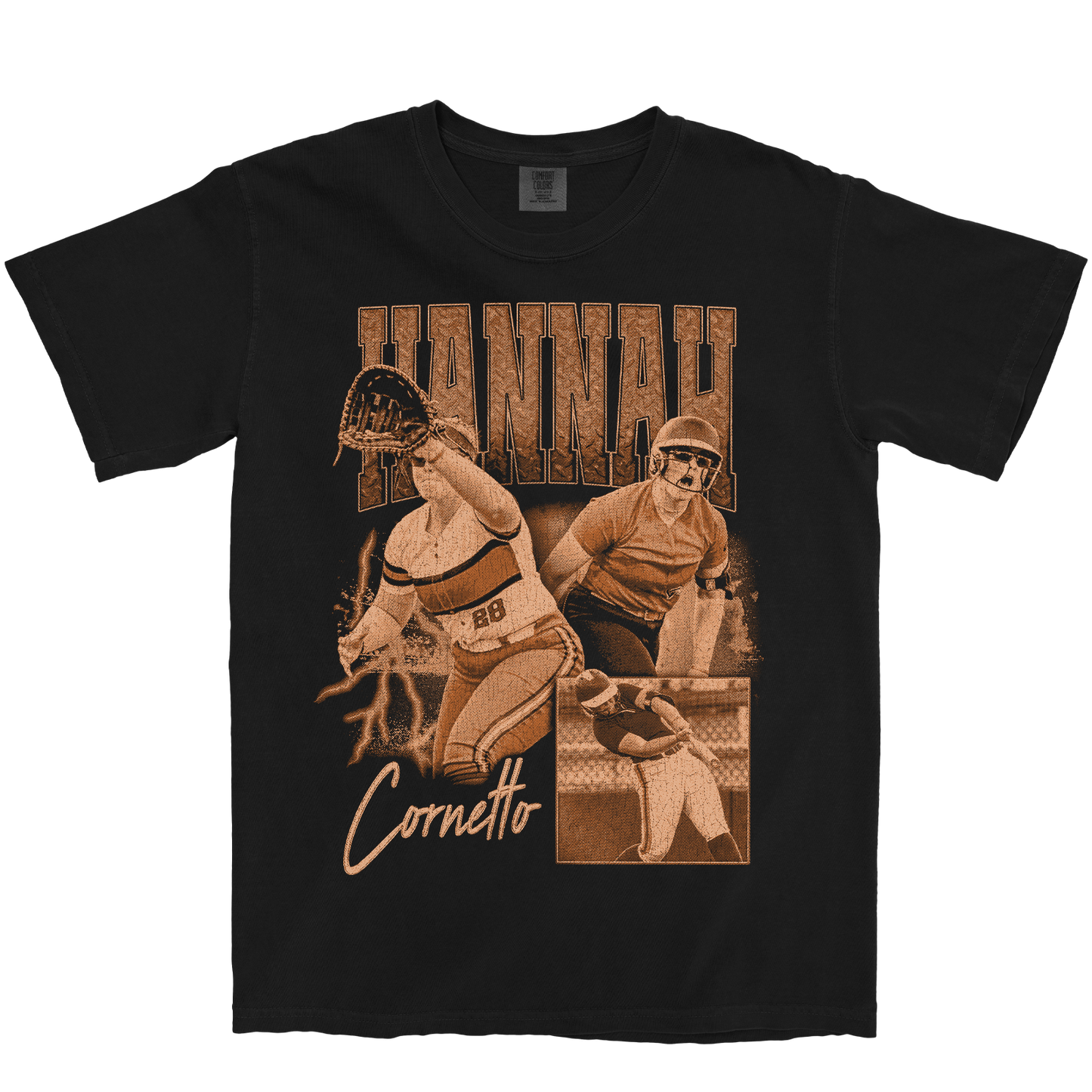HANNAH CORNETTO GRAPHIC BLACK TEE