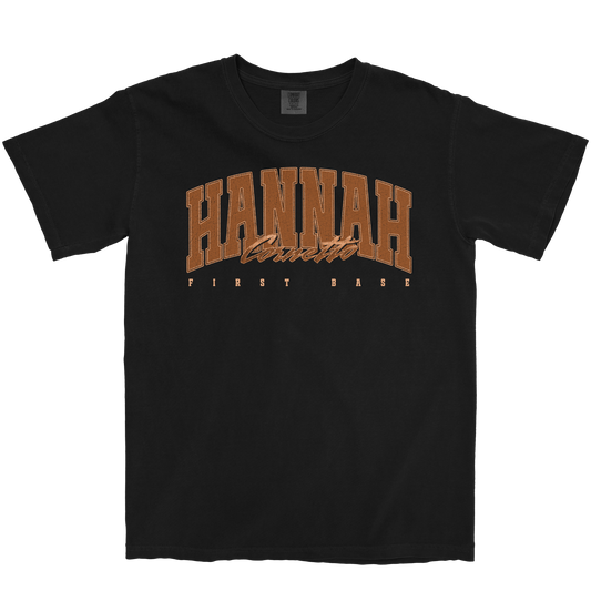 HANNAH CORNETTO RETRO BLACK TEE