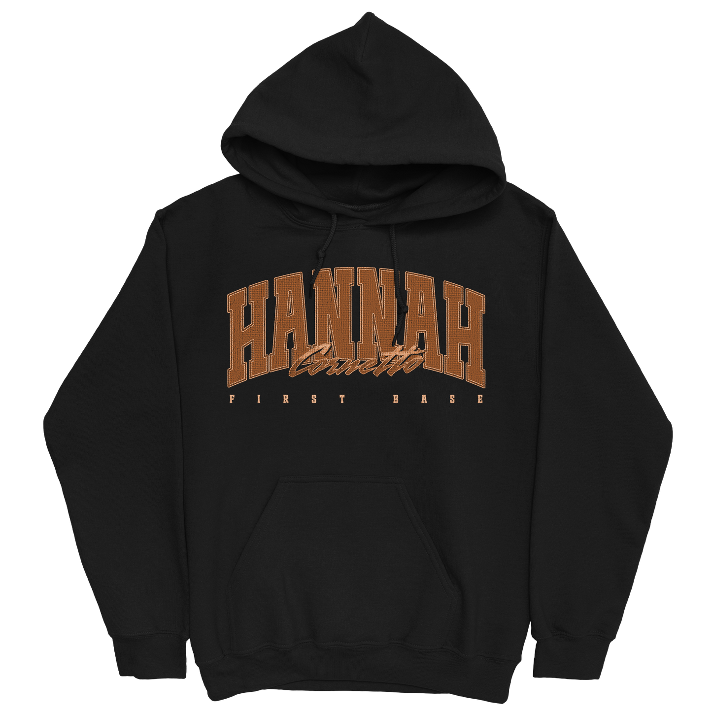 HANNAH CORNETTO RETRO BLACK HOODIE