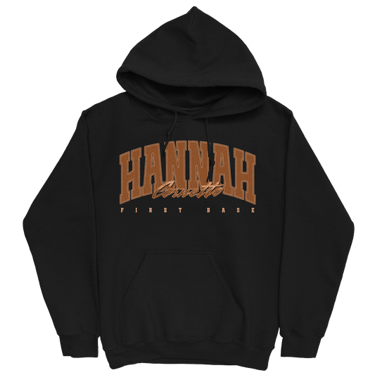 HANNAH CORNETTO RETRO BLACK HOODIE