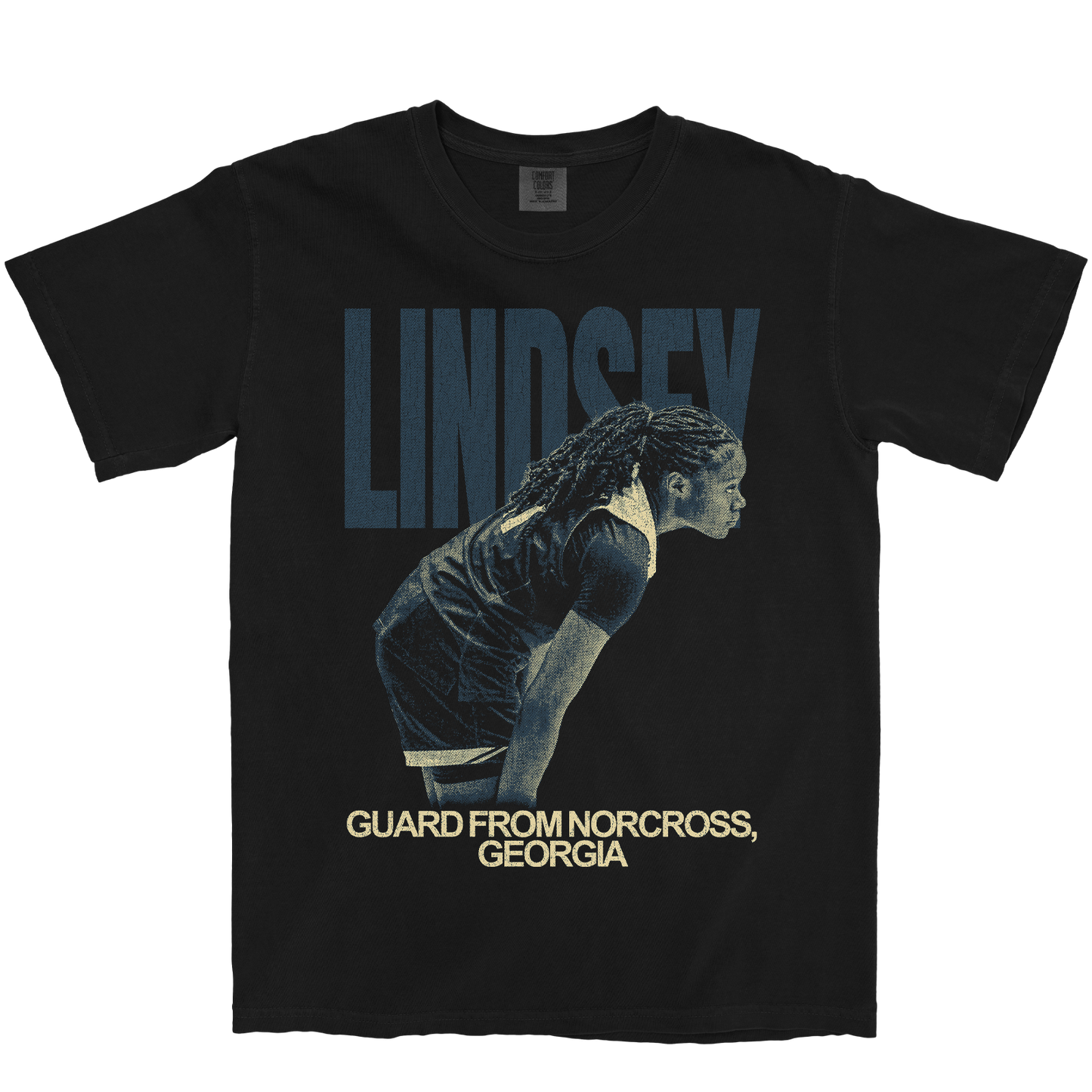 KAYLA LINDSEY VINTAGE BLACK TEE