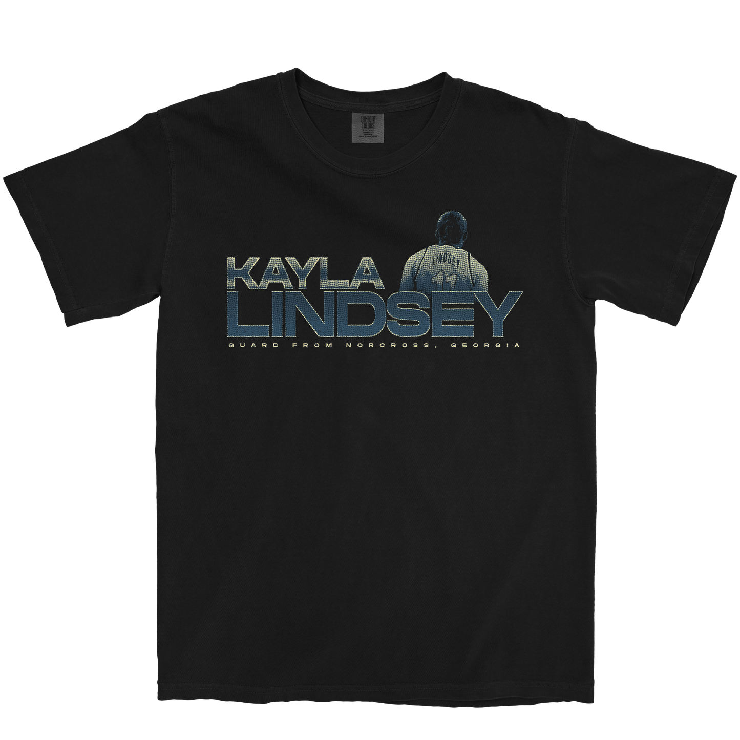 KAYLA LINDSEY RETRO BLACK TEE