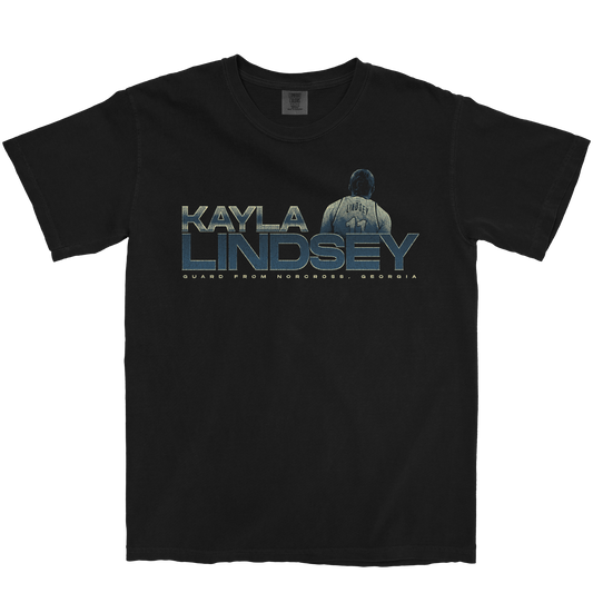 KAYLA LINDSEY RETRO BLACK TEE