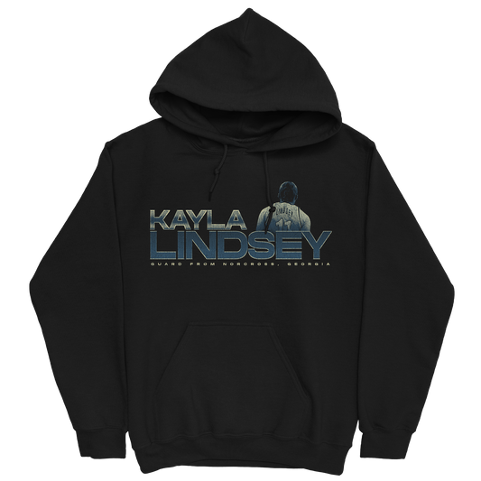 KAYLA LINDSEY RETRO BLACK HOODIE