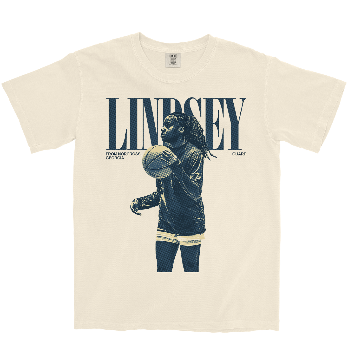 KAYLA LINDSEY VINTAGE IVORY TEE