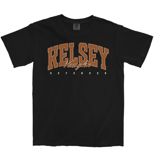 KELSEY VAUGHN RETRO BLACK TEE