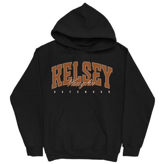 KELSEY VAUGHN RETRO BLACK HOODIE