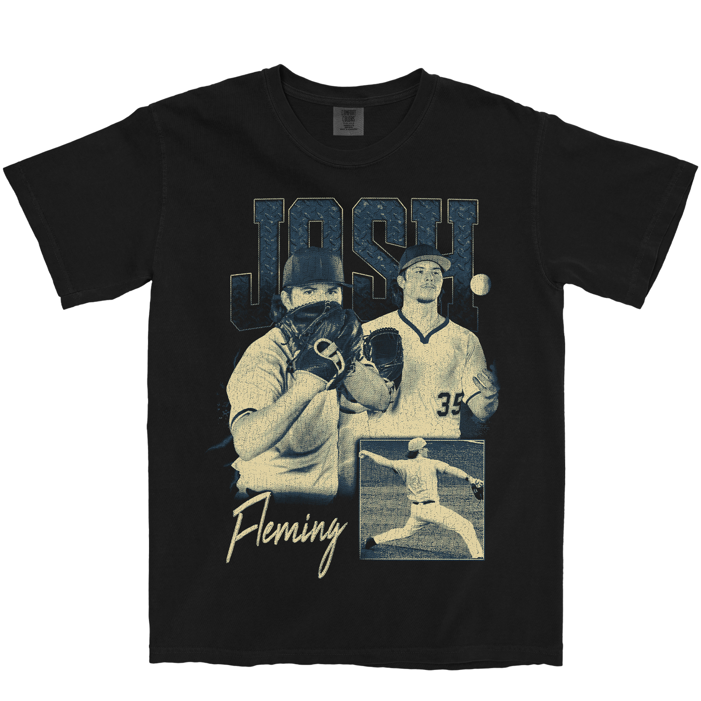 JOSH FLEMING GRAPHIC BLACK TEE