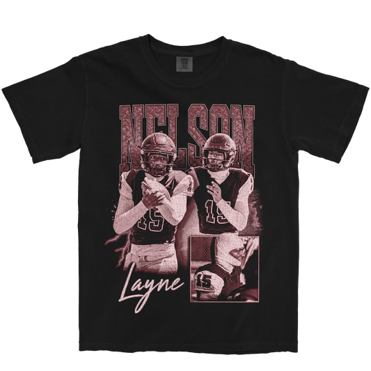 NELSON LAYNE GRAPHIC BLACK TEE