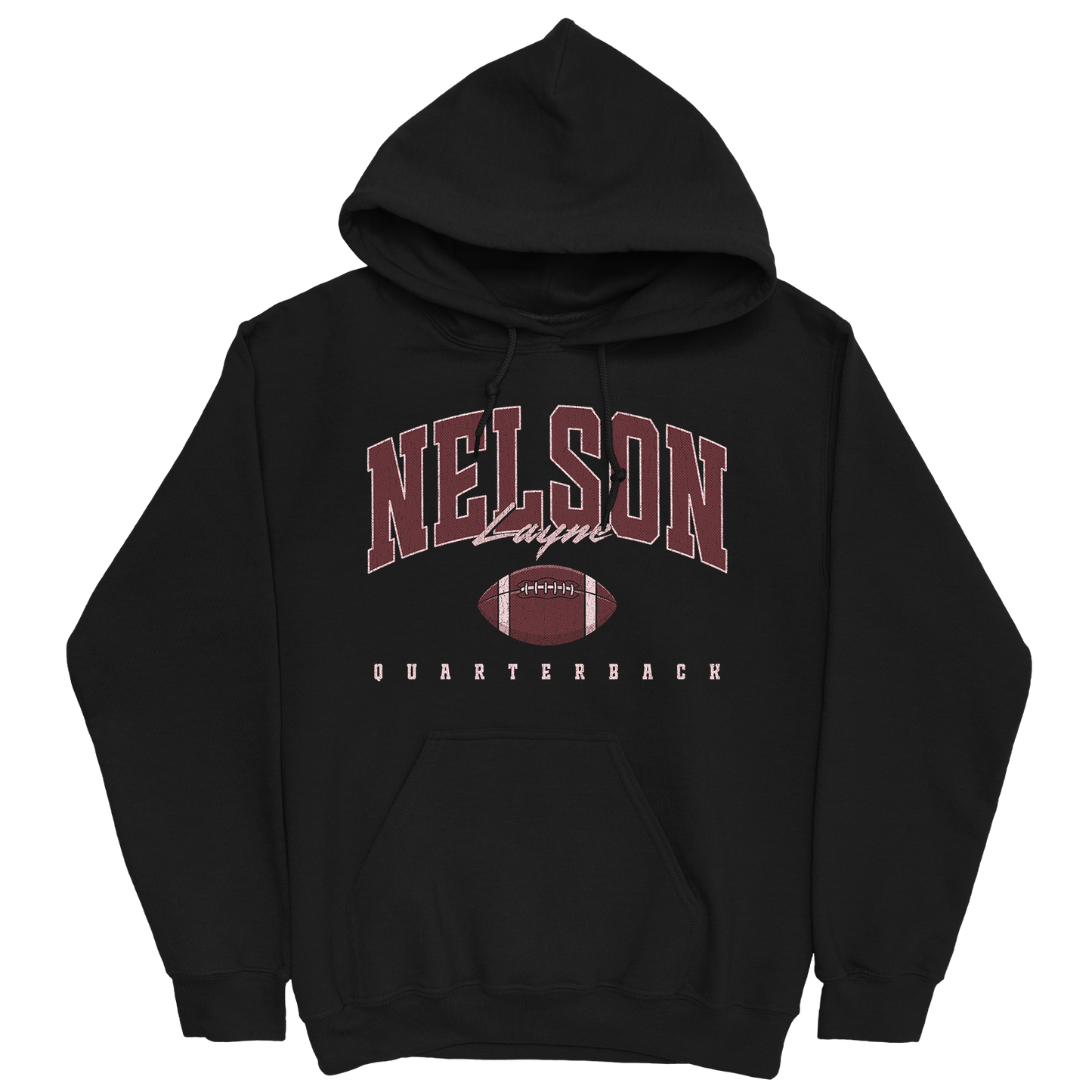 NELSON LAYNE RETRO BLACK HOODIE