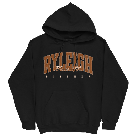 RYLEIGH BENNETT RETRO BLACK HOODIE