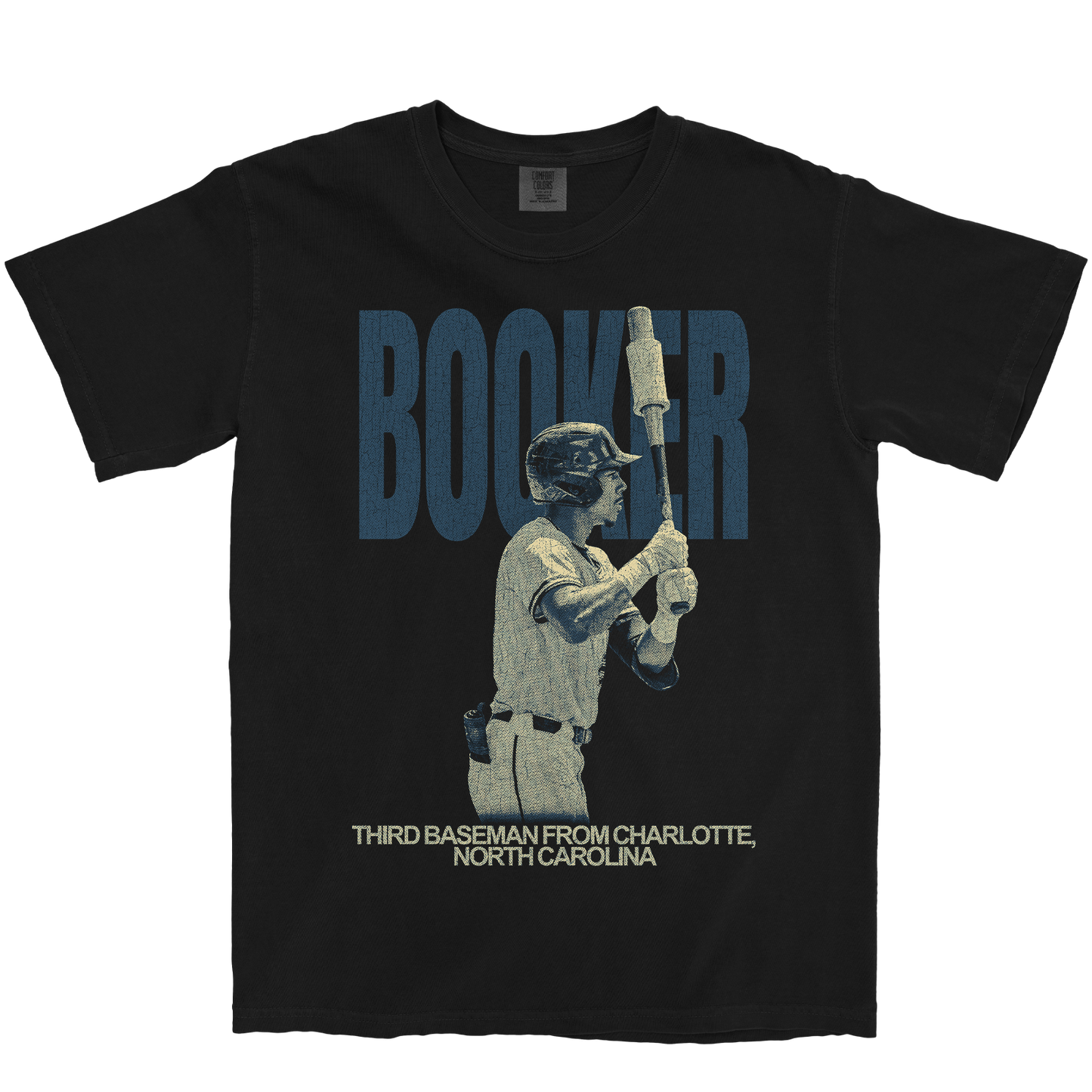 KEONTAY BOOKER VINTAGE BLACK TEE