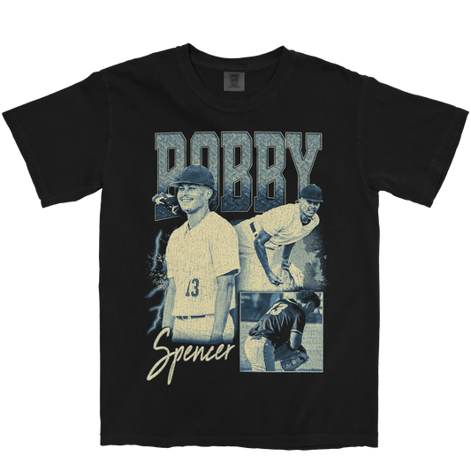 BOBBY SPENCER GRAPHIC BLACK TEE