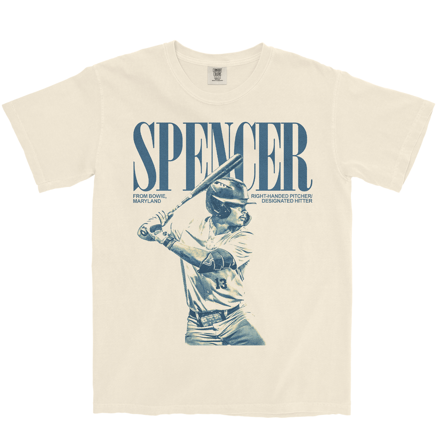 BOBBY SPENCER VINTAGE IVORY TEE