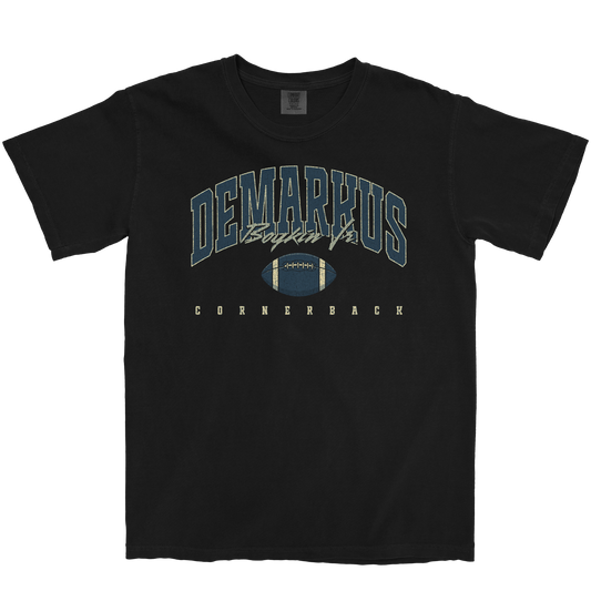 DEMARKUS BOYKIN JR. RETRO BLACK TEE