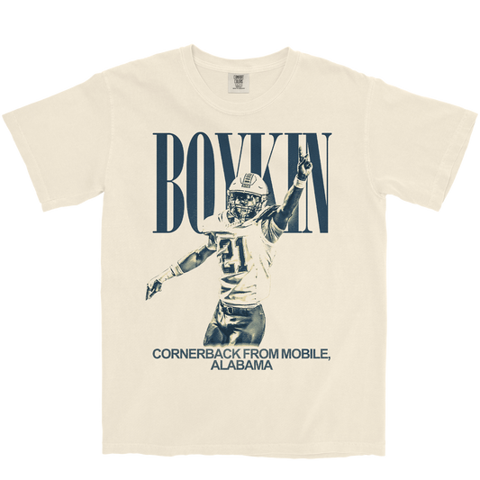 DEMARKUS BOYKIN JR. VINTAGE IVORY TEE