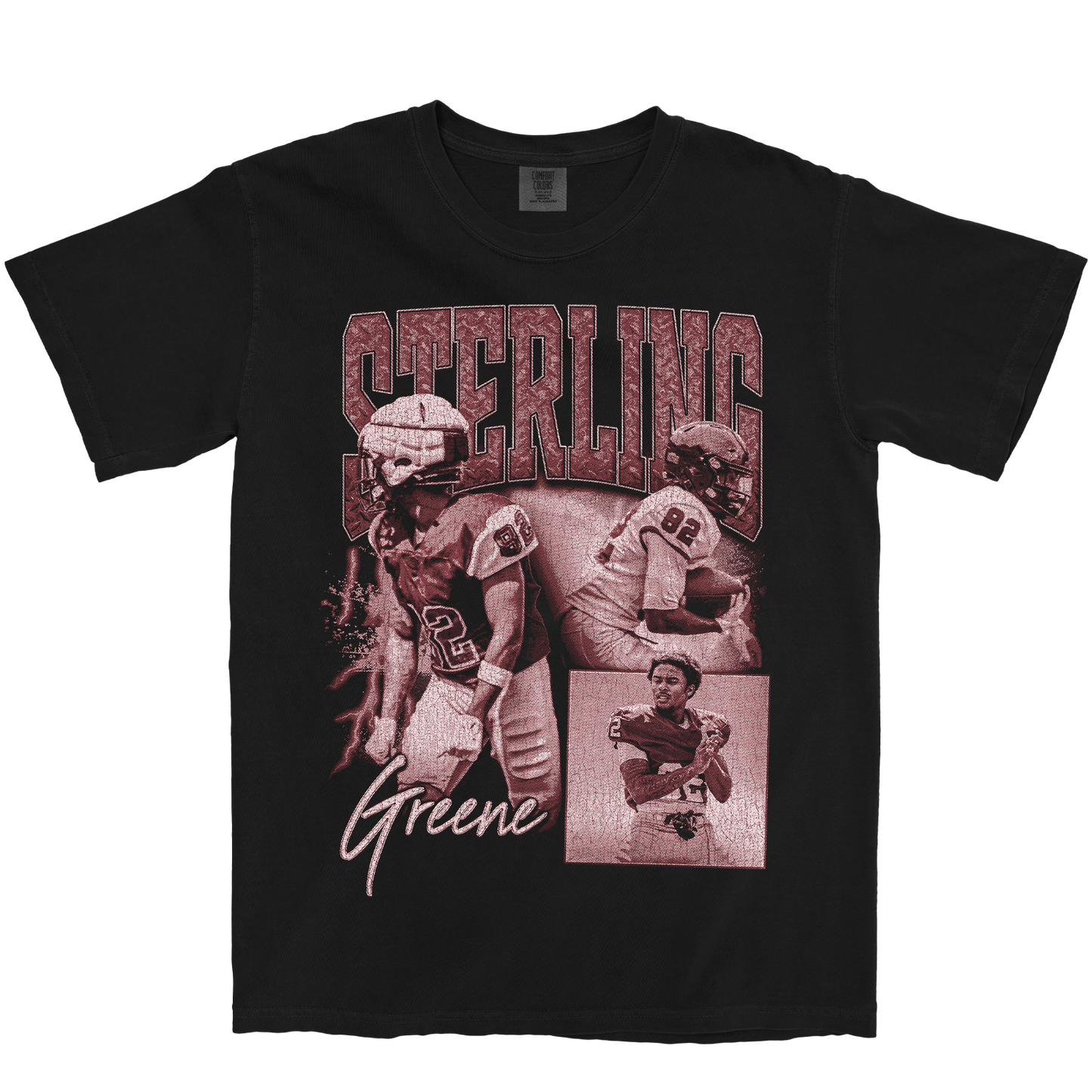 STERLING GREENE GRAPHIC BLACK TEE