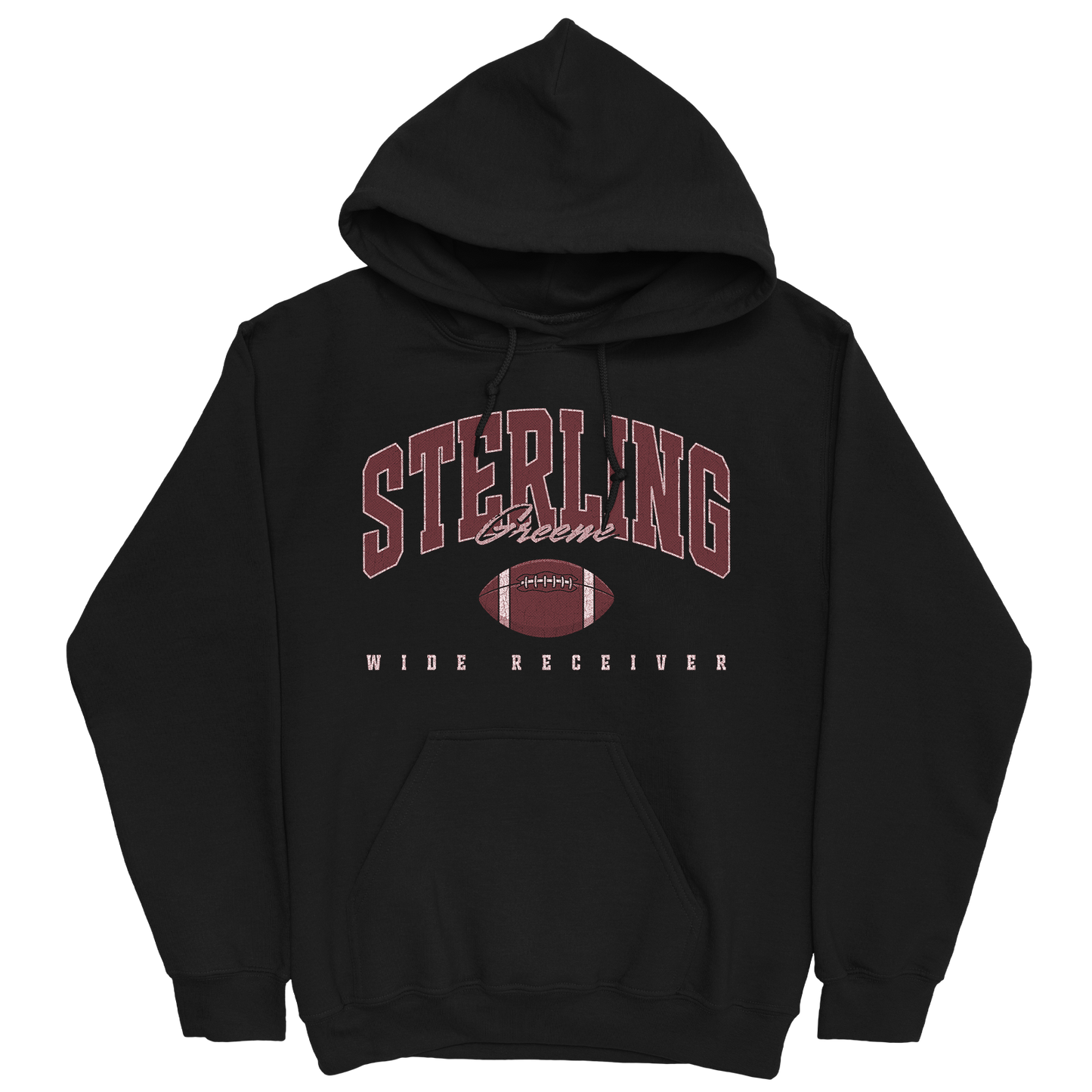 STERLING GREENE RETRO BLACK HOODIE