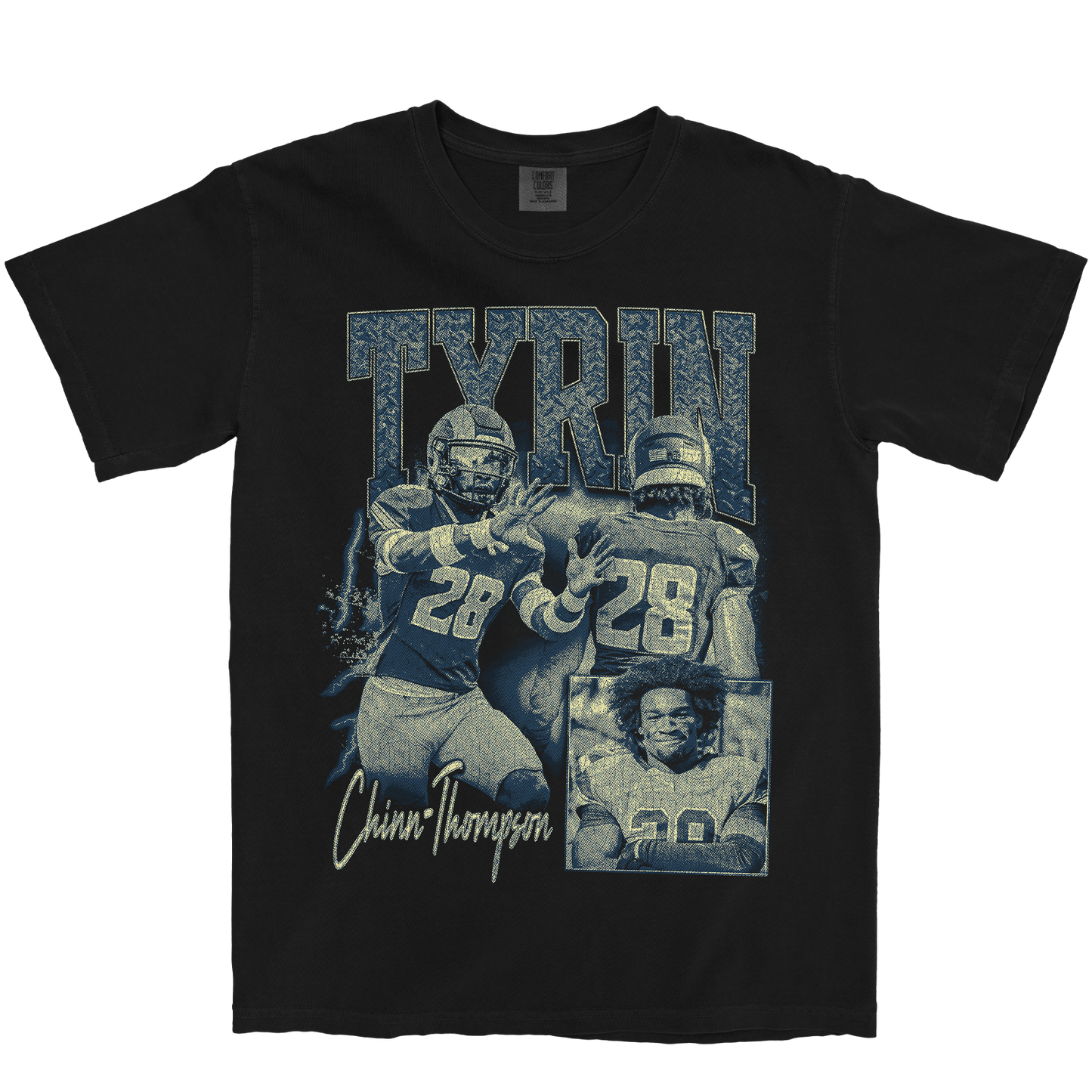 TYRIN CHINN-THOMPSON GRAPHIC BLACK TEE