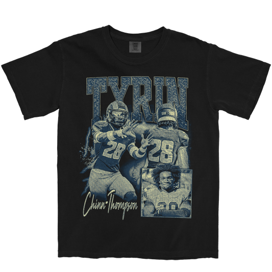 TYRIN CHINN-THOMPSON GRAPHIC BLACK TEE