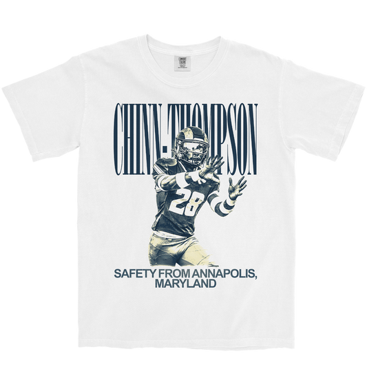 TYRIN CHINN-THOMPSON VINTAGE WHITE TEE