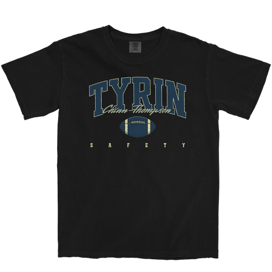 TYRIN CHINN-THOMPSON RETRO BLACK TEE