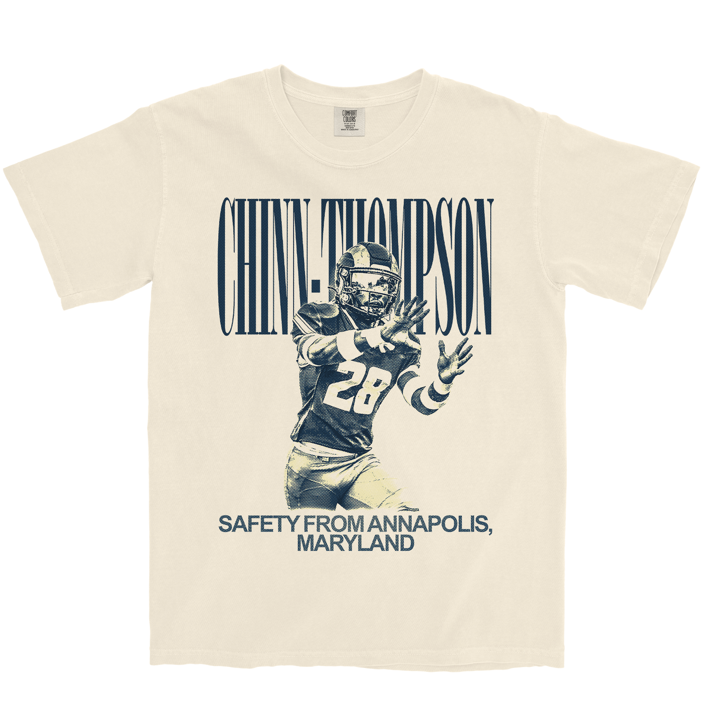 TYRIN CHINN-THOMPSON VINTAGE IVORY TEE