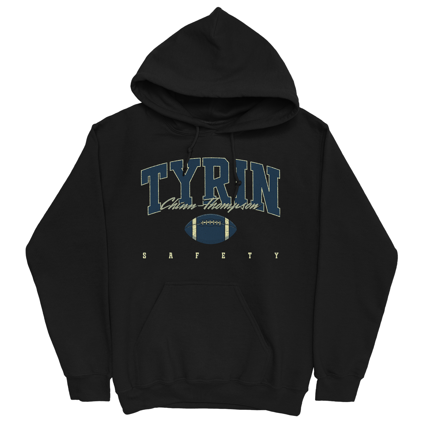 TYRIN CHINN-THOMPSON RETRO BLACK HOODIE