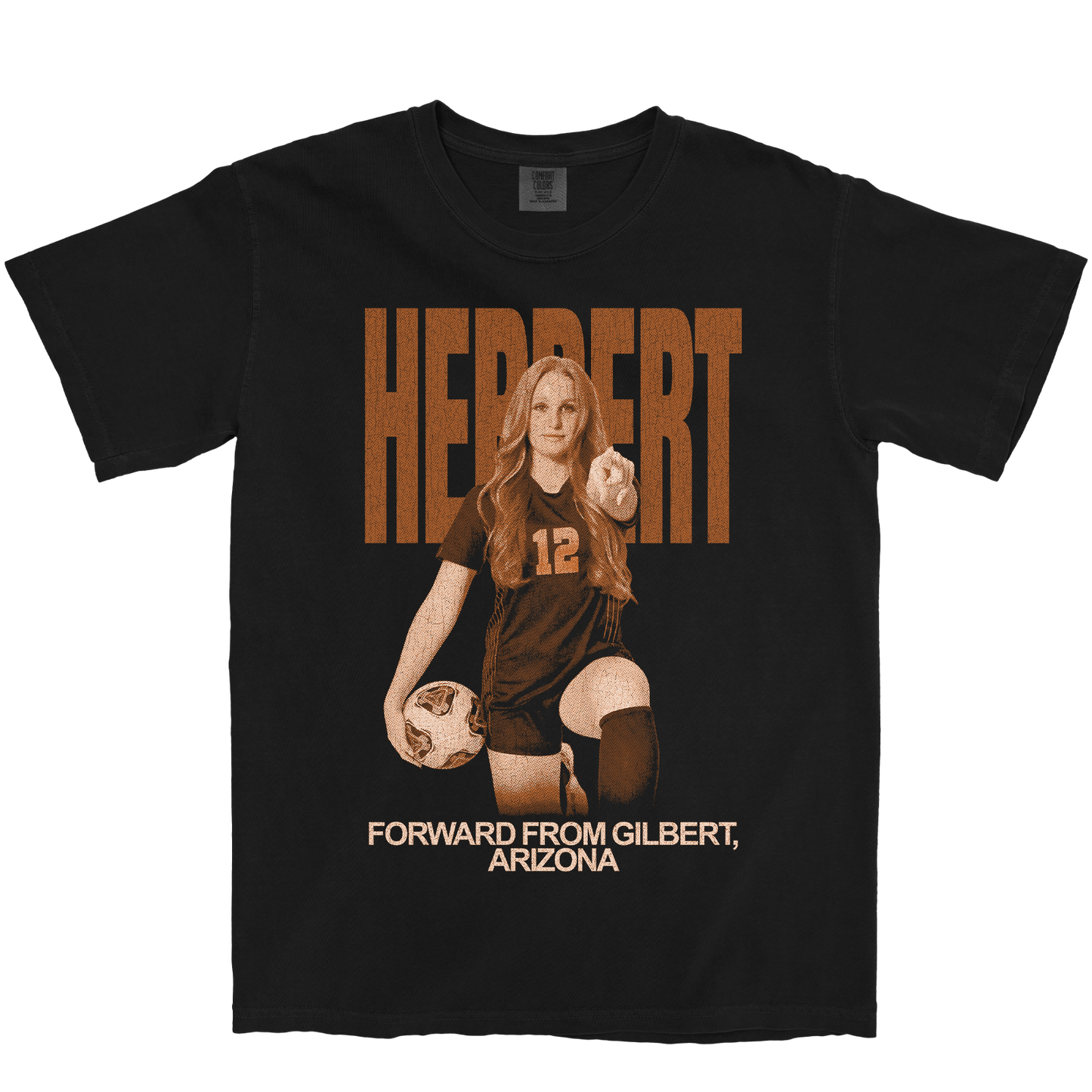 SIERA HERBERT VINTAGE BLACK TEE