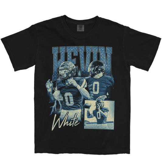 KEVIN WHITE GRAPHIC BLACK TEE