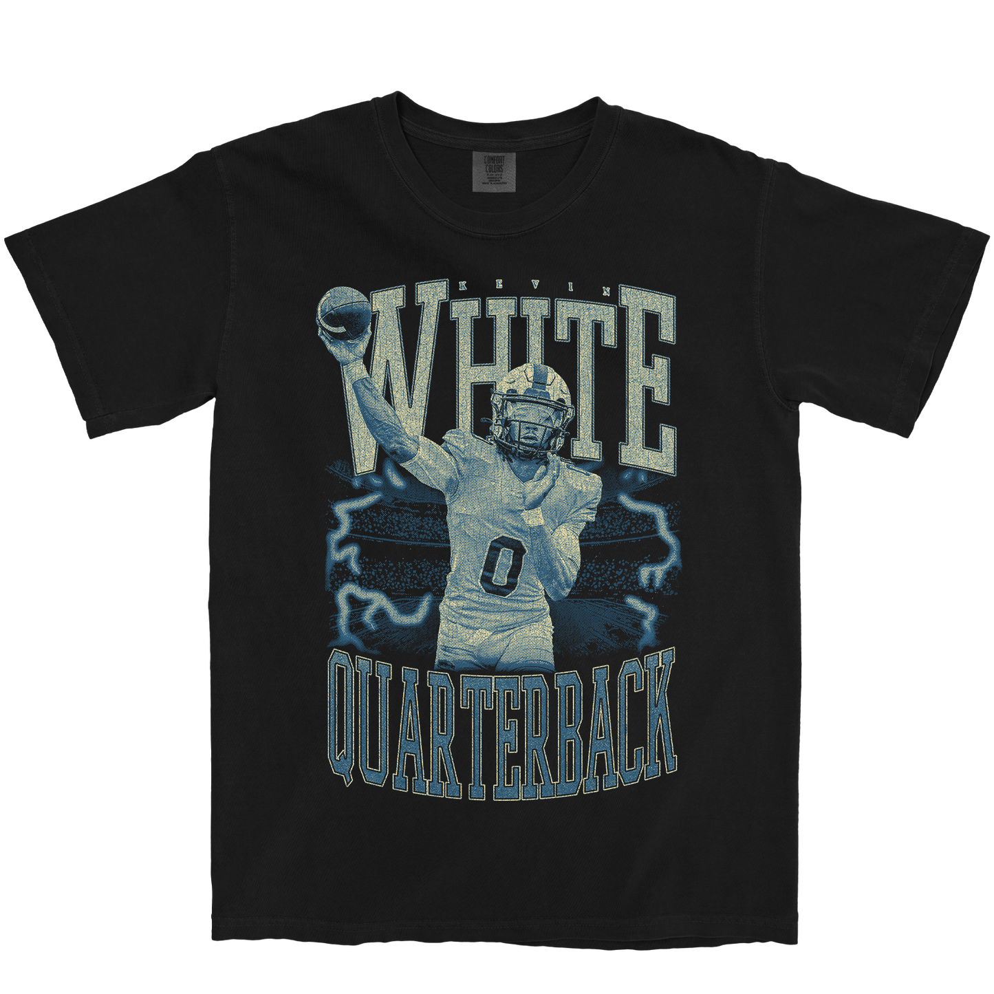 KEVIN WHITE VINTAGE BLACK TEE