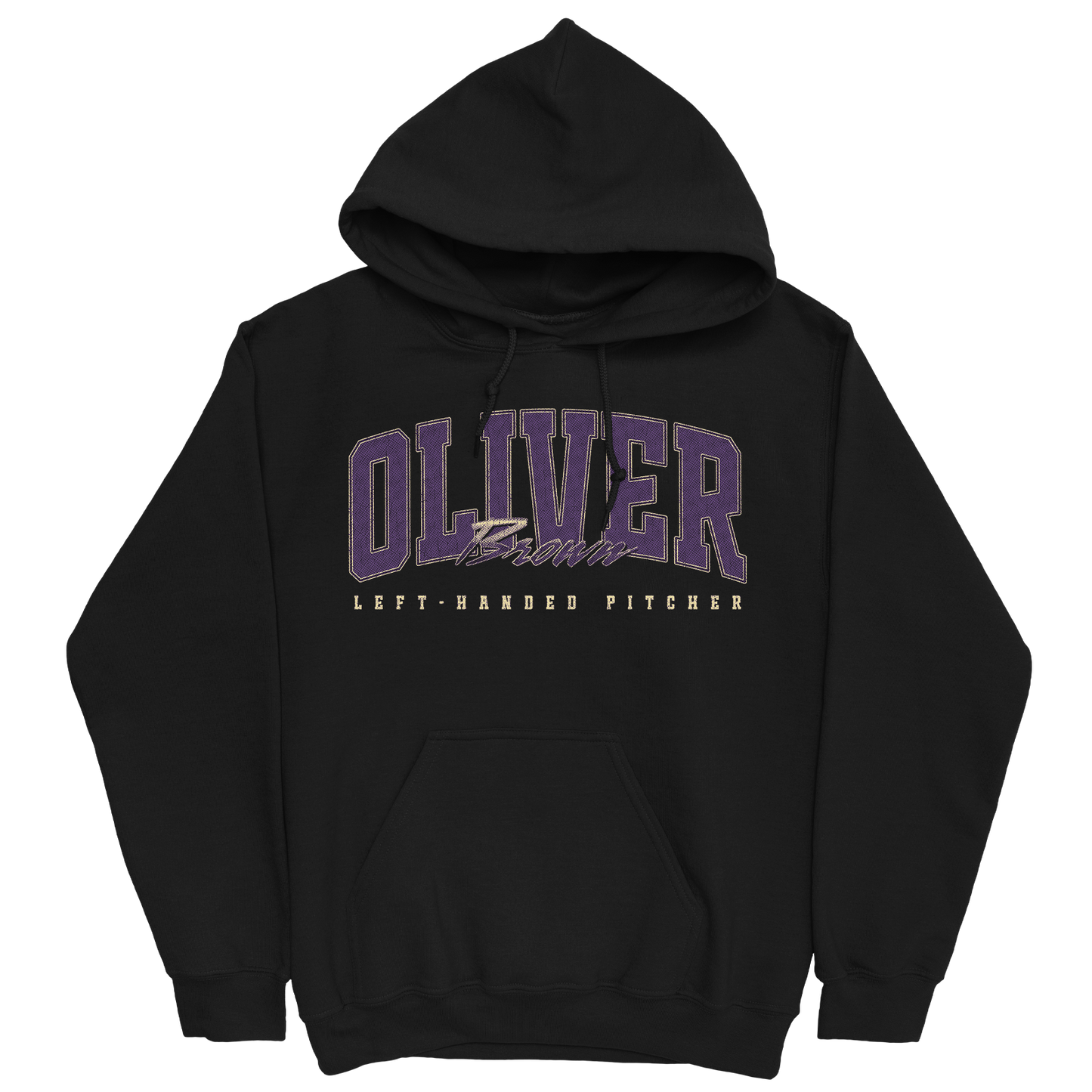 OLIVER BROWN RETRO BLACK HOODIE