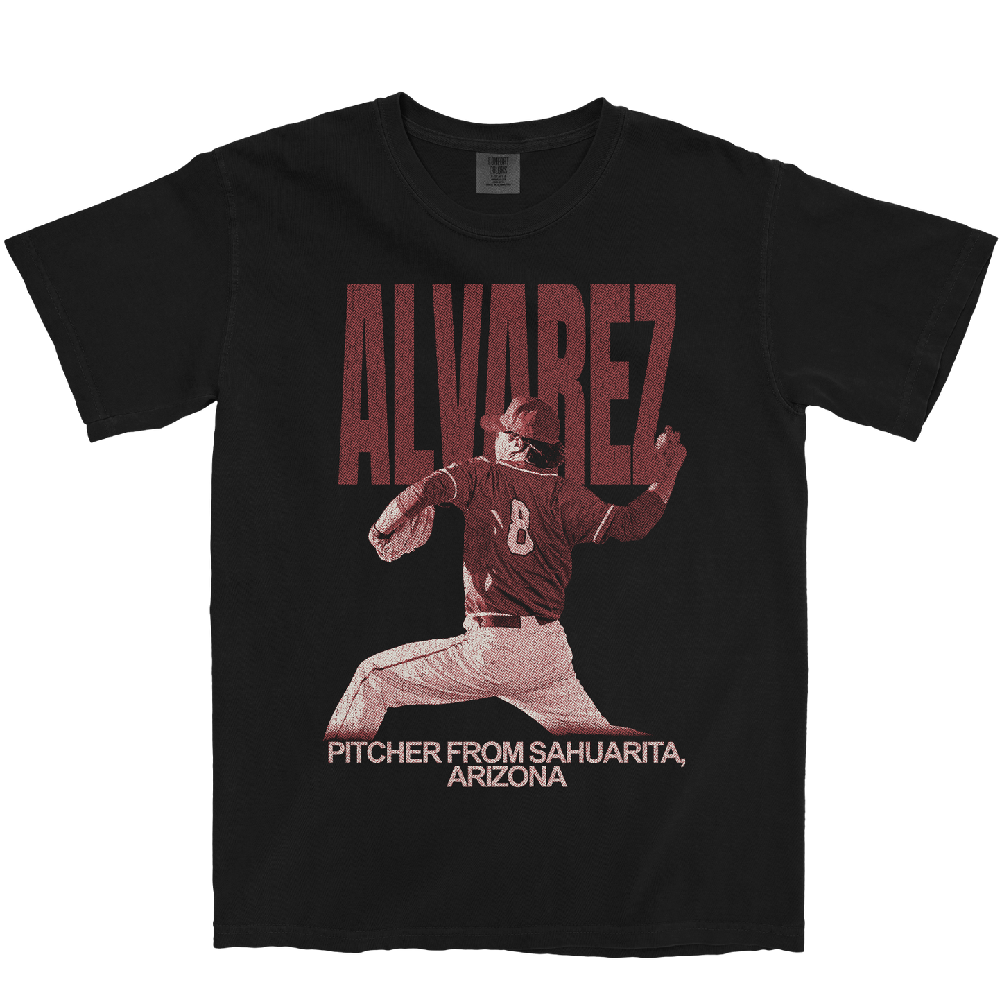 DIEGO ALVAREZ VINTAGE BLACK TEE