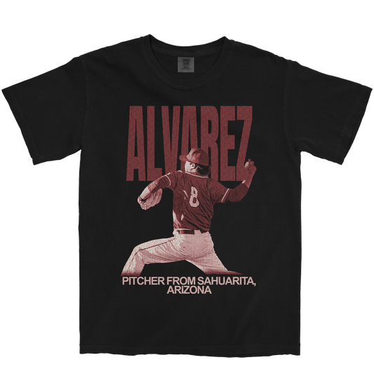 DIEGO ALVAREZ VINTAGE BLACK TEE