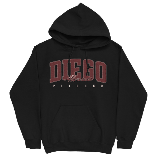 DIEGO ALVAREZ RETRO BLACK HOODIE