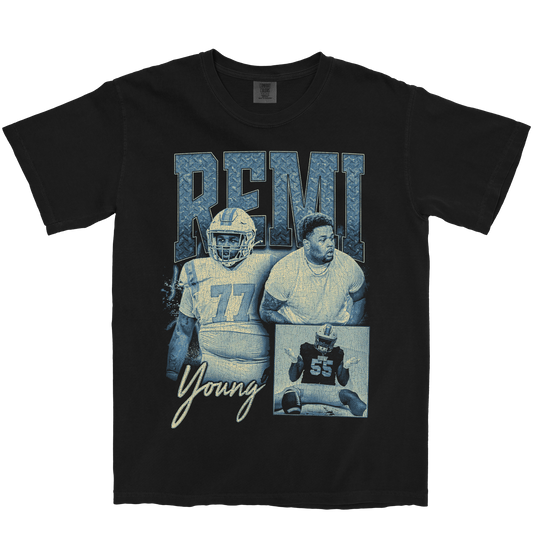REMI YOUNG GRAPHIC BLACK TEE