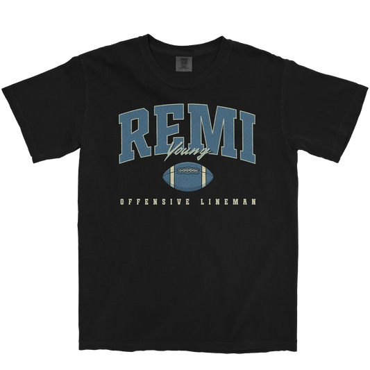 REMI YOUNG RETRO BLACK TEE